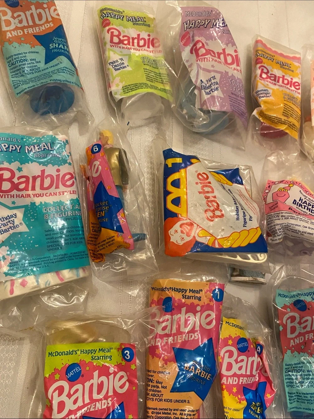 Barbie Happy Meal Toys Mint Condition